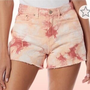 UNIONBAY Callie High Rise Tie‎ Dye Pink Orange Shorts Junior Size 11